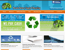 Tablet Screenshot of lasvegasbatteryrecycling.com